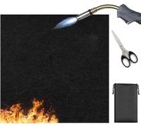 60 X 60Cm Tapis Anti Feu Réutilisable Tapis De Cuisson Barbecue Tapis Ignifuge 5Mm D'Épaisseur Tapis Anti Feu Sol Pour Barbecue À Gaz,Charbon,Electrique