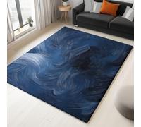 60 x 90 cm Gris Tapis Salon Design Carré - Tapis Doux et Antidérapant Imprimé Mystique Sombre Abstrait Rayures, pour Chambre d'adulte Cuisine Chambre d'enfant