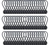 60 x Elastic Bungee Cord with Ball,Bungee Cord,Tarpaulin for Banner,Pavilion,Tarpaulin,Camping,Tent,Curtain Extension Harness,Thickness 4 mm,Very Strong (60)