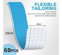 60 X Kinesiology Sports Bands,5 Cm X 25 Cm Elastic Sports Strap,Waterproof Kinesiology Tape For Pain Relief For Muscles,Kinesio Tape For Knees,Shoulders And Elbows