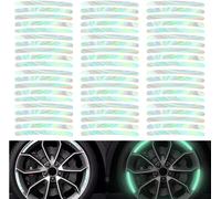 60 X Reflective Night Wheel Warning Stickers, Car Stickers, Motorcycle Stickers, For Car/Motorcycle/Bike