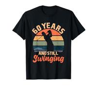 60 Years And Still Swinging Cadeau Anniversaire 60 Ans Golf T-Shirt