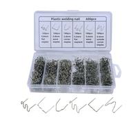 600/1200/3000 pièces soudeuse en plastique, 3 types d'agrafeuse à chaud kit de réparation en plastique avec boîte de rangement, 2 tailles d'agrafes en plastique pour réparer le soudage,