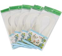 600 bandes de papier Quilling DIY 3mm de large couleur pure Origami Hand Craft (blanc ivoire)