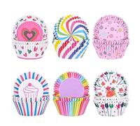 600 caissettes en papier pour muffins, moules à cupcakes colorés pour la cuisson, les desserts, les fêtes, les anniversaires et les mariages. (600)
