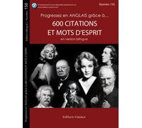 600 citations et mots d'esprits Edition bilingue français-anglais - Collectif - Vasseur - broché - Méthode de langue