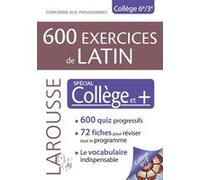 600 exercices de latin, spécial collège Collectif (Auteur)