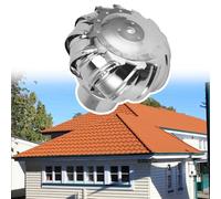 600 mm - Bouchon d'aération de toit en acier inoxydable 304 - Capuchon rotatif pour conduits de ventilation, usines, fermes, bâtiments résidentiels, rotation automatique par le vent et le flux d'air