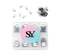 600 Pcs Extension Cils Easy Fan 20D Extension de Cils en Soie Bouquet Prefait Mix 11-18mm Faux Cils Individuel D Curl (20D-0.05-D-11-18mm)