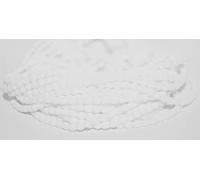 600 pcss Perles à facettes rondes polies, blanc de craie (3000), verre, République tchèque, dimensione 4 mm (0.16 in)