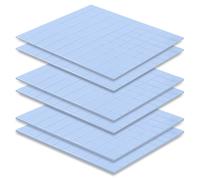 600 Pieces 10 x 10 mm Silicone Thermal Pads with Thermal Conductivity 6.0 W/mk,Each Thickness 0.5/1/1.5 mm Thick Silicone Thermal Conductors,for SSD CPU GPU LED IC