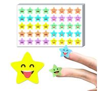 600 Pièces, 20 mm - Gommettes Etoiles Autocollants, Stickers Smile - 10 dessins