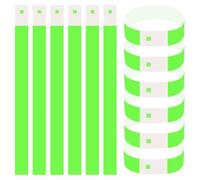 600 Pièces Bracelet d'Identification, Sécurité Bracelets d'Entrée, Bracelets en Papier pour Événements, Imperméable, Bracelet Entrée Soirée 25×2cm pour Événements/Festivals/Concerts (Vert)