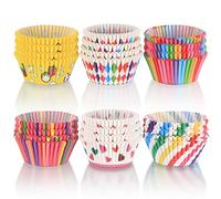 600 Pièces Caissettes à Cupcakes Papier Colorées, Arc en Ciel Moules à Gâteaux Papier pour Muffins Cupcakes Mariage Anniversaire Dessert