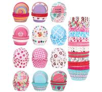 600 Pièces Caissettes Cupcake Cupcake, Papier Cuisson Moules de Cuisson Antiadhésif, Arc en Ciel Moules Doublures à Muffins Gâteaux Cupcakes de Cuisson pour Mariage, Dessert, Anniversaire