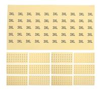 600 Pièces Étiquettes de Taille pour Vêtements, Autocollantes | Lot pour Pantalons et Sweats, Lecture Claire, Pose Rapide sans Abîmer le Tissu, Usage en Stockage