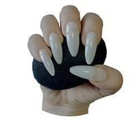 600 Pièces Extra Long Stiletto Amande Incurvée Couverture Complète Presse Naturelle Sur Acrylique Faux Ongles Conseils - Salon Professionnel & Usage Domestique.