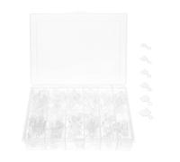 600 Pièces Faux Ongles Français Courts, Transparentes en ABS | Look Chic et Élégant, Taille Assortie, Résistant à L’eau, pour Mariées, Demoiselles D’honneur et Femmes