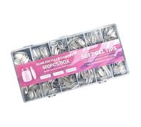 600 Pièces Faux Ongles Semi-brillants Forme D'amande Courte Couverture Complète Conception Sans Dommage Avec Texture Mate Essentiels Faux Ongles En Semi-mat