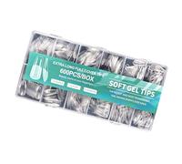 600 Pièces Faux Ongles Semi-brillants Forme D'amande Courte Couverture Complète Conception Sans Dommage Avec Texture Mate Essentiels Faux Ongles En Semi-mat