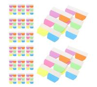 600 Pièces Onglets Adhésifs Colorés P48 en PET | Marquage Facile des Sections, Écriture Possible, sans Résidu, pour École et Bureau, Formes Originales