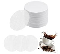 600 PiècesFiltre a Cafe Papier64mm Papier Filtre pour Café, Filtre à Café Papier à Expresso Rond Blanc Compatible avec Aeropress Machines à Cafés, Machines à Expresso