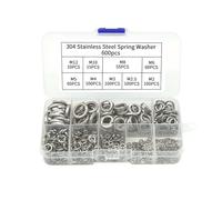 600 rondelles à ressort en acier inoxydable, 600 pièces, 600 pièces en plastique et métal, adaptées pour le rangement, pas facile à casser, convient pour la construction