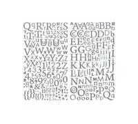 600 stickers alphabets autocollants paillettes argentées