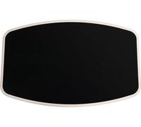 600 x 380 mm Table de bateau Top carré acrylique miroir noir finition imperméable apparence élégante repas pour camping-car campervan bateau yacht