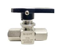 6000 PSI haute pression 1/8 1/4 "3/8" 1/2 "BSP NPT femelle 316 acier inoxydable robinet à tournant sphérique d'arrêt CNG gaz naturel eau mazout(3/4",BSPP_FEMALE TO FEMALE)