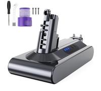 6000mAh V10 Batterie pour Dyson V10 SV12 Remplacement Batterie pour Dyson V10 Animal V10 Absolute V10 Motorhead Fluffy Aspirateur sans Fil avec 1 Filtres + 1 Tournevis