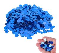 6000pcs coeur Confetti, coeur Table Confetti Glitter Sprinking Glitter Table Table Decoration Supplies for Wedding Engagement Birthday (Bleu)