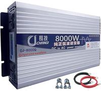 6000w 8000w 10000w 12000w Onduleur à Onde Sinusoïdale Pure DC 12v 24v 48v 60v 72v Entrée vers Convertisseur De Sortie AC 110v 120v 220v 230v, Chargeur D’onduleur Pou, 8000W, 48Vto110V