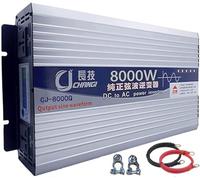 6000w 8000w 10000w 12000w Onduleur à Onde Sinusoïdale Pure DC 12v 24v 48v 60v 72v Entrée vers Convertisseur De Sortie AC 110v 120v 220v 230v, Chargeur D’onduleur Pou, 8000W, 60Vto110V