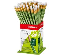 [6004/60-1] STABILO Godet de 60 Crayons Graphite bout gomme HB
