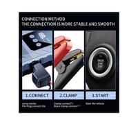 600A Portable Car Jump Battery Emergency Booster for 12V Petrol Car with Lighting Emergency Hammer