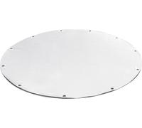 (600g/m²) Bâche ronde de camion/PVC avec œillets de 20mm (gris clair RAL7035, 300 cm) Couverture de piscine Bâche de piscine Bache de protection