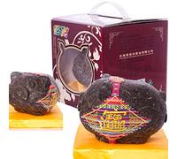 600g Sculpture de Thé Pu-Erh Fortune Porc Chine Original Thé Puerh Naturel et Organique Thé Pu'er sans Additifs Thé Puer