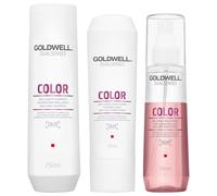 600ml Goldwell Dualsenses Color Brilliance Set (Shampoo 250ml + Conditioner 200ml + Spray 150ml)
