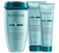 600ml Kérastase Resistance Force Kit de soins (shampoing 250 ml + crème capillaire 200 ml + lotion capillaire 150 ml)