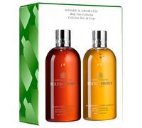 600ml MOLTON BROWN Collection de soins corporels « Woody & Aromatic » (gel douche 2 x 300 ml)