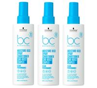 600ml Schwarzkopf Professional BC Bonacure MOISTURE KICK Spray Conditioner Set (3 x 200ml)