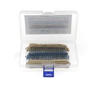 600pcs 30Value 1% 1/4W resistor pack set DIY Metal Film Resistor kit use colored ring resistance (10 ohms~1 M ohm) CZAOINCU(No box)