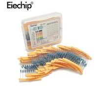 600pcs-box Kit d'assortiment de résistances à Film métallique 1/4W 30 valeurs 10R-1M, 50 valeurs 1%