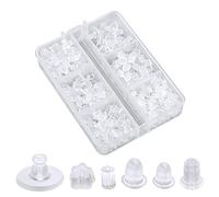 600pcs Fermoir Boucle d'Oreille Silicone, Fermoir Boucles d'Oreilles Souple en 6 Styles Hypoallergénique Dos de Boucle d'Oreille pour Goujon Boucles d'Oreilles Crochet Boucles D'oreilles