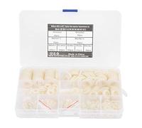 600pcs Kit de combinaison de joint de rondelle en nylon blanc M2-M12 Total 9 tailles