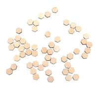 600PCS Pièces De Bois Pour L'artisanat, Blocs De Bois Hexagonaux Minuscules Pièces D'artisanat En Bois Bois Hexagone Tranches Embellissements Ornements Pour Le Projet D'art