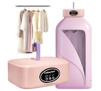 600W Mini Sèche-linge 3 en 1 pour vêtements et chaussures, nettoyage ionique UV, 30 min, séchage rapide, pliable 22 x 22 cm, 45 dB, pour la maison et les voyages