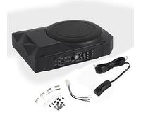 600W Voiture Active sous siège subwoofer woofer Haut-Parleur Universel amplificateur Audio Haute puisnce Basse Distorsion Ultra Mince Corps Noir Aluminium Fer Universel pour la