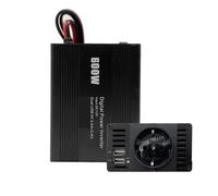 600W Voiture Onduleur Convertisseur Automatique Transformateur De Puissance Onde Sinusoïdale Modifiée Prise Universelle Sûr Stable(Black2)